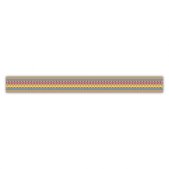 Banda adeziva coloured border , 15mm, roll 15m