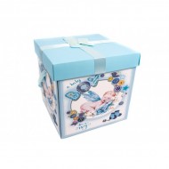 Cutie carton trusou , 28x28x28.5cm  , albastru