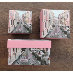 Cutii cadou, carton, DIVERSE MODELE, 3 dimensiuni/set