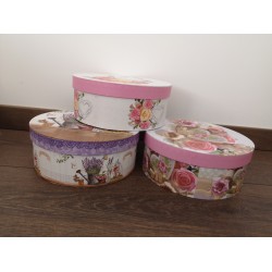 Cutie cadou, rotunda, DIVERSE MODELE, aprox.16.5 cm, pretul este pe bucata