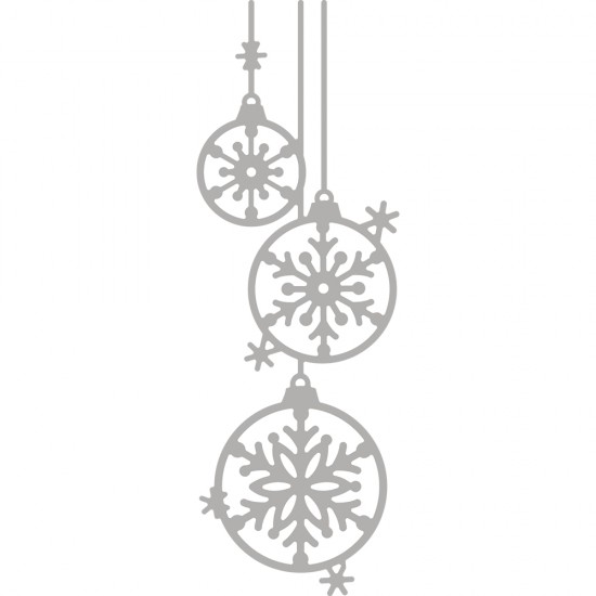 Sizzix stanta Rayher, Ornament Iarna, dimensiune 4,1x12,1 cm