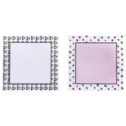 Memos, 30 sheets,  FSC MixCred, 76x76mm, self-adhesive, tab-bag 2pads
