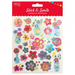 Abtibild - AB060 Lipeste si zambeste - flori DACO Abtibild - AB060 Lipeste si zambeste - flori DACO