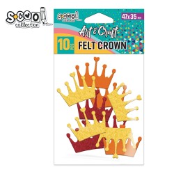 Accesorii Craft - Coronite Fetru, 47x35 Mm, 10 /set- S-COOL , sc1981 Accesorii Craft - Coronite Fetru, 47x35 Mm, 10 /set- S-COOL , sc1981