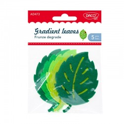 Frunze degrade , 5/set, Daco , 10x6 cm