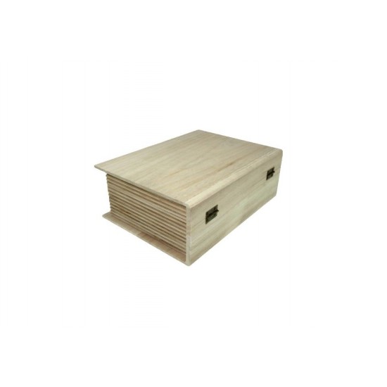 Cutie lemn, tip carte,  16x9.5x5cm