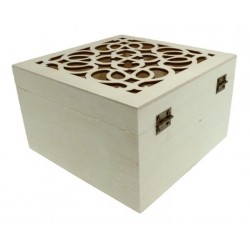 Cutie lemn filigranata 15x15x9 cm Cutie lemn filigranata 15x15x9 cm