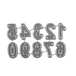 Matrita Rayhee, cifre clasice, 0.6-1.5 cm, 10 piese/set Matrita Rayhee, cifre clasice, 0.6-1.5 cm, 10 piese/set