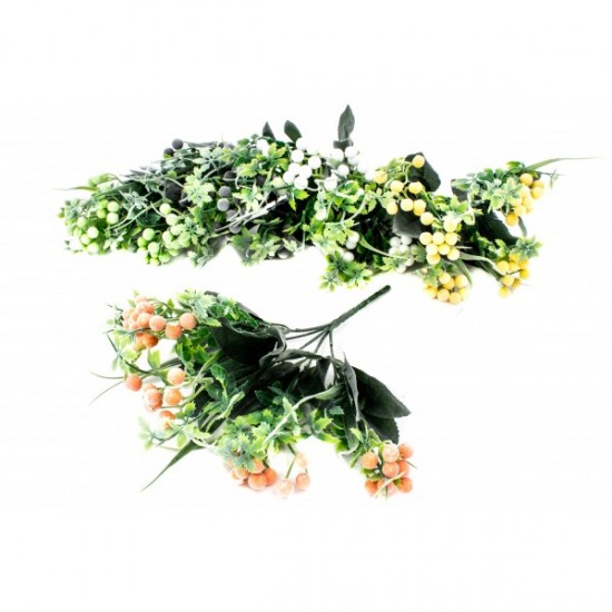 Flori artificiale bobite brumate si frunze