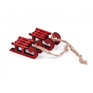 Decoratiune sanie din lemn