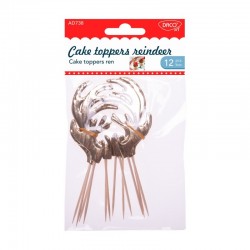 Accesorii craft - AD738 Cake toppers ren DACO, 12/set