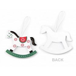 Decoratiune calut balansoar din lemn Decoratiune calut balansoar din lemn