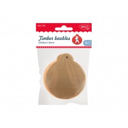 Accesorii craft – AD709 Globuri de lemn DACO, 7.8cm, 6/set Accesorii craft – AD709 Globuri de lemn DACO, 7.8cm, 6/set