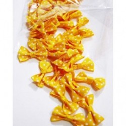 Papion textil, portocaliu deschis cu buline, aprox. 4x2,5 cm , 25 /set Papion textil, portocaliu deschis cu buline, aprox. 4x2,5 cm , 25 /set