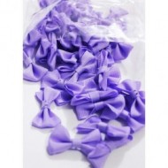 Papion textil , mov deschis , aprox.2.5x4 cm, 25/set