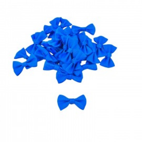 Papion textil , albastru cobalt , aprox.2.5x4 cm, 25/set
