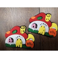 Casute pasla, DIVERSE CULORI, aprox.8.5x6.5 cm, 2/set