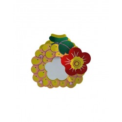 Suport creioane lemn cu oglinda , diverse culori