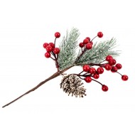 Crenguta decorativa Craciun, 26 cm