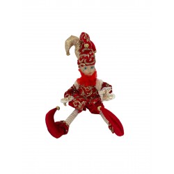 Decoratiune clown muzical, 30cm , rosu Decoratiune clown muzical, 30cm , rosu