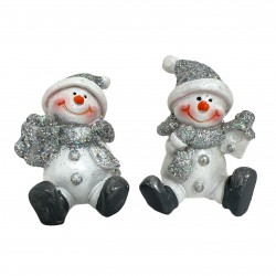 Decoratiune Om de zapada ceramic , 5cm Decoratiune Om de zapada ceramic , 5cm