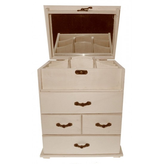 Dulapior cu oglinda,4 sertare si 9 compartimente