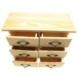 Dulapior cu 6 sertare, 21x16x9cm Dulapior cu 6 sertare, 21x16x9cm