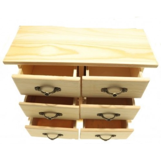 Dulapior cu 6 sertare, 21x16x9cm