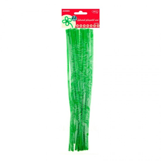 Chenille - sarma plusata AD008V- DACO, 30cm,set 25 bucati