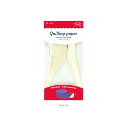 Hartie quilling 42.5X0.5 cm 100/set DACO HQ100W alb Hartie quilling 42.5X0.5 cm 100/set DACO HQ100W alb