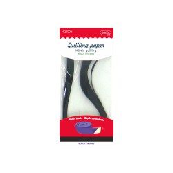 Hartie quilling 42.5X0.5 cm 100/set DACO HQ100N negru Hartie quilling 42.5X0.5 cm 100/set DACO HQ100N negru