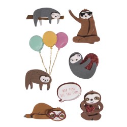 Sticker 10x24.5 cm argintiu inel