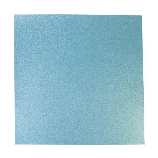 Scrap.-paper metall.effect, fine glitter, turquoise, 30,5x30,5cm, 210g/m2