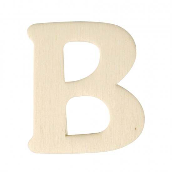 Litera B lemn natur, 4 cm