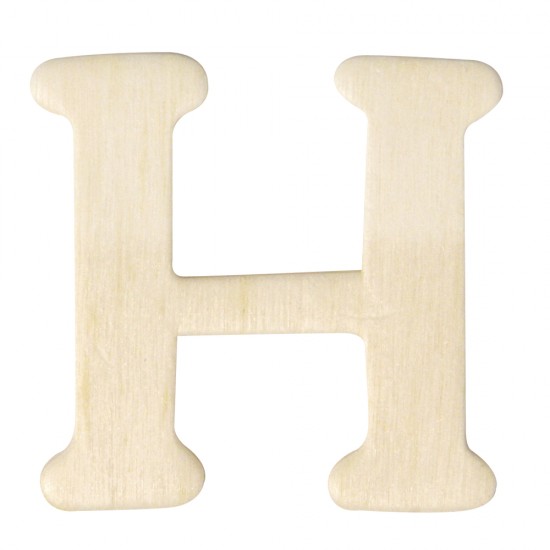 Litera H lemn natur, 4 cm