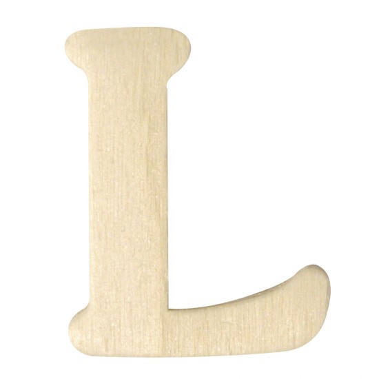 Litera L lemn natur, 4 cm