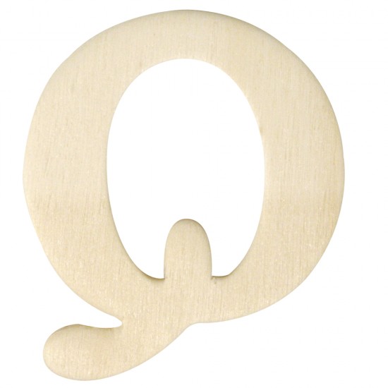 Litera Q lemn natur, 4 cm