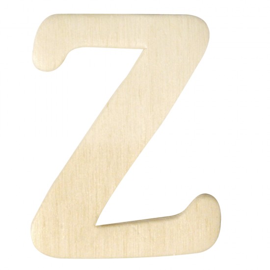 Litera Z lemn natur, 4 cm