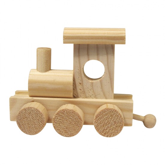 Locomotiva din lemn, 10x4,5x7 cm