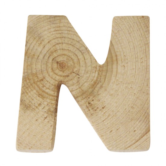 Litera N lemn, 5x1cm