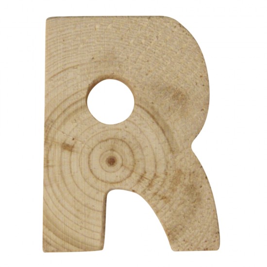 Litera R lemn, 5x1cm