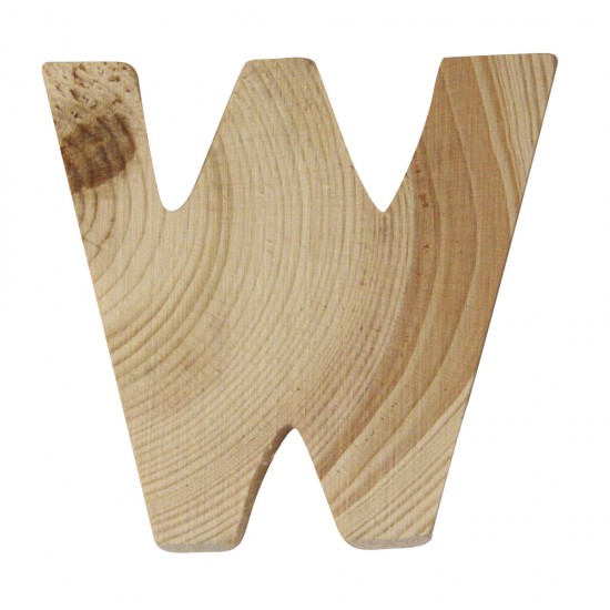 Litera W lemn, 5x1cm