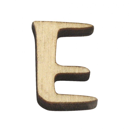 Litera E lemn, 2 cm