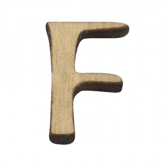 Litera F lemn, 2 cm