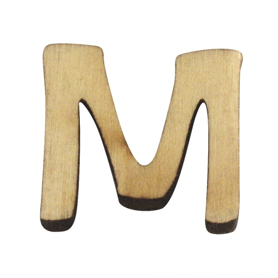 Litera M lemn, 2 cm