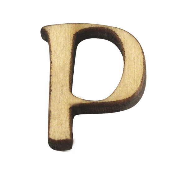 Litera P lemn, 2 cm