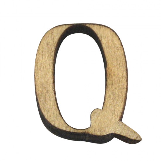 Litera Q lemn, 2 cm