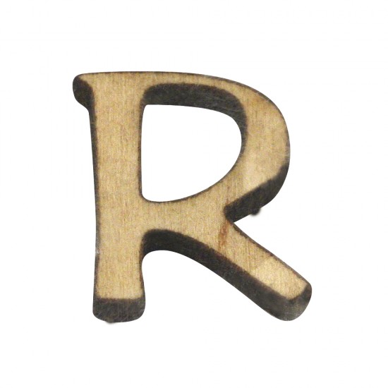 Litera R lemn, 2 cm