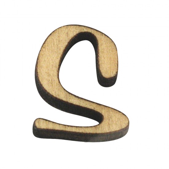Litera S lemn, 2 cm