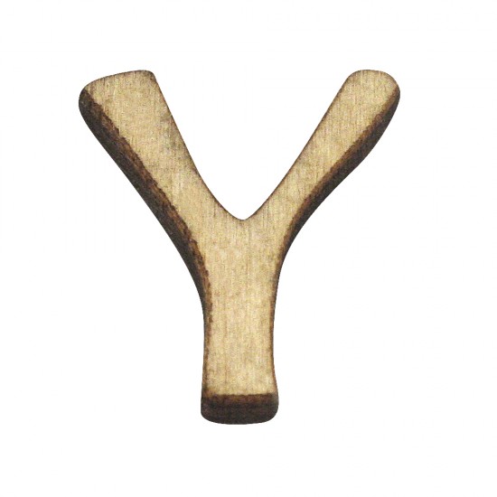 Litera Y lemn, 2 cm